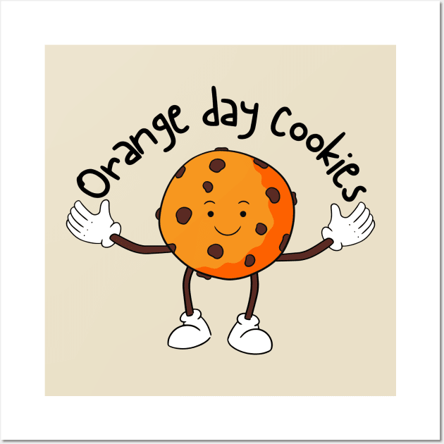 Orange Day Cookies Special Wall Art by Nutrignz